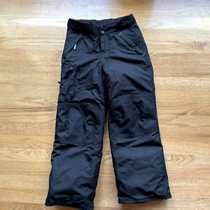 Girls Size M (7-8) Champion Black Snowpants in Black with Adjustable Waist Band